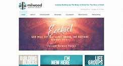 Desktop Screenshot of milwoodbaptist.com