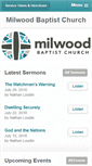 Mobile Screenshot of milwoodbaptist.com